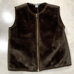 Vintage Banana Republic Faux Fur Vest